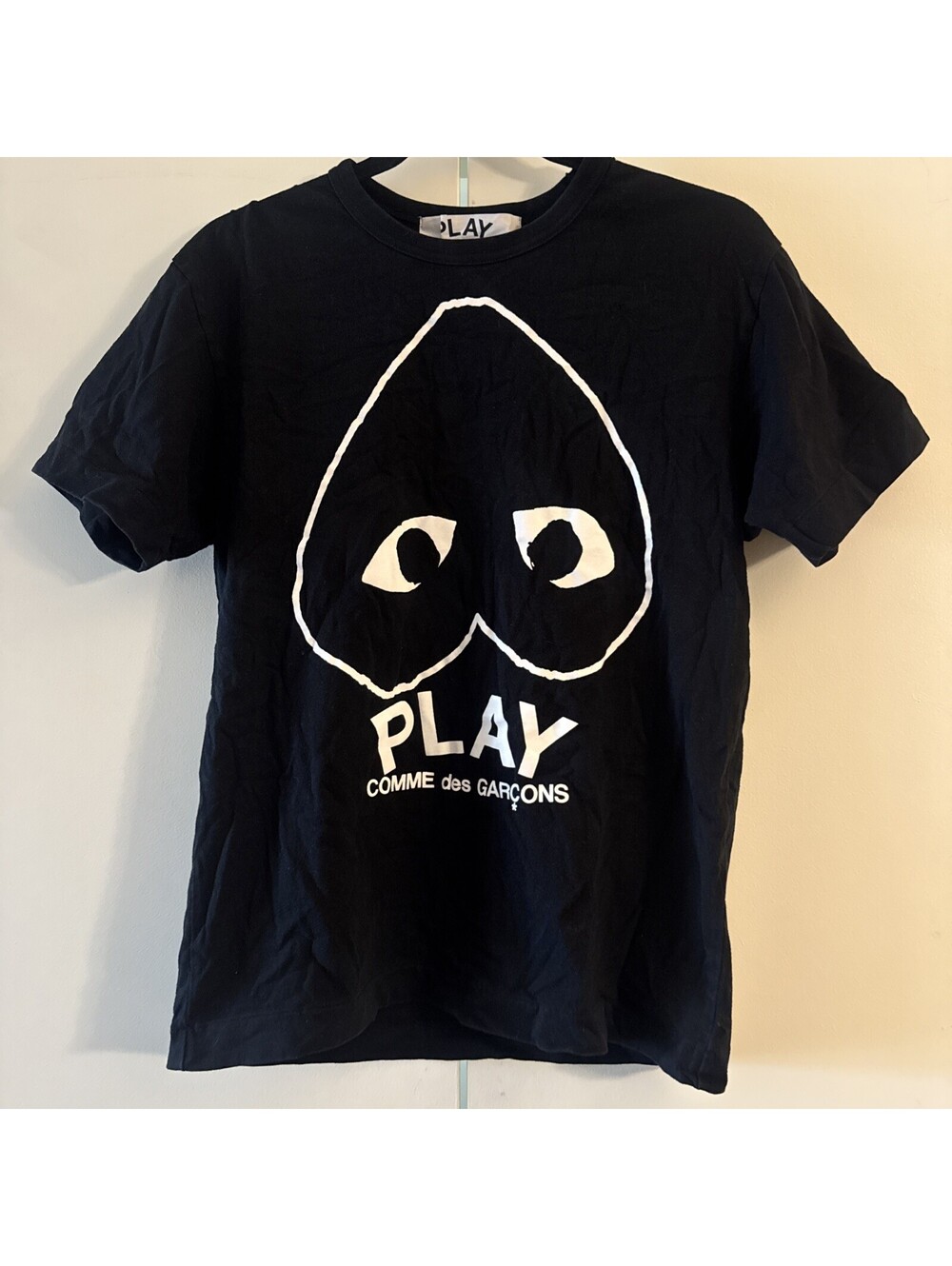 COMME des GARCONS Play Inverted Big Heart Black T-Shirt Size M CDG Tee